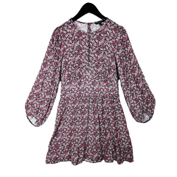 Banana Republic Balloon Sleeve Floral Keyhole Summer Dress Size 6 Boho Cottage - Picture 1 of 5